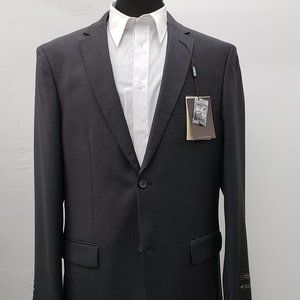 Giorgio Cosani Two Button Black Striped Suit